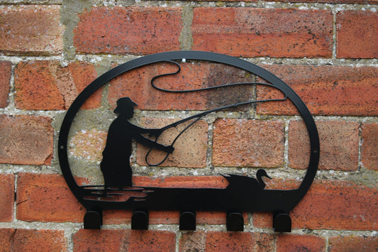 Fishing!- Metal Artwork with Hooks