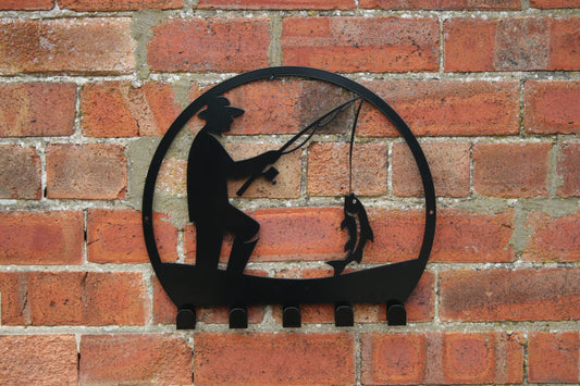 Catching The Fish! – Metal Artwork with Hooks